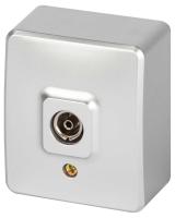 Розетка ЭРА Эксперт 11-3201-03 TV одиночная IP20 ОУ алюминий Б0062996