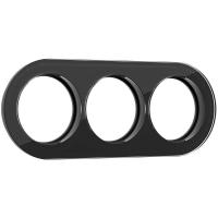 Рамка Werkel Favorit Runda на 3 поста черный W0035108 4690389166488