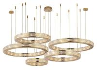 Горизонтальная композиция Newport 8560 из пяти колец золото №188 S8560_188G