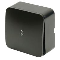 Переключатель одноклавишный Stekker София черный матовый MSW10-12-05 49479