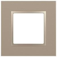 Рамка для розеток и выключателей ЭРА Elegance 14-5011-04 Classic, на 1 пост, шампань Б0060574