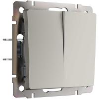 Выключатель двухклавишный (дымчатый) W1220004/ a069452