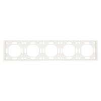 Рамка 5-постовая Stekker Эмили белый фарфор PFR00-5005-01 49888