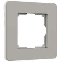 Рамка Werkel Split на 1 пост дымчатый/белый W0013067 4690389206047