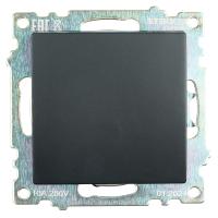 Переключатель одноклавишный Stekker Катрин черный GLS10-7105-05 39604