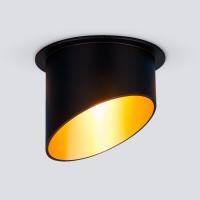 Встраиваемый светильник Elektrostandard 7005 MR16 BK/GD черный/золото a040980