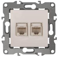 Розетка информационная 2XRJ45 ЭРА 12 12-3108-02 Б0014730