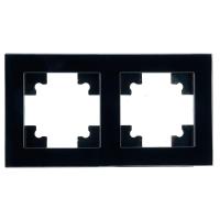 Рамка 2-постовая Stekker Катрин черный GFR00-7002-05 39519