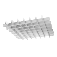 Решетки для потолка Грильято ячейка 100х100 мм 8 шт 2,88 м2 металлик