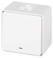 Переключатель ЭРА Эксперт 11-1507-01 с подсветкой IP55 10АХ-250В ОУ белый Б0063255