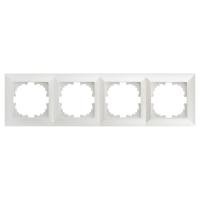 Рамка 4-постовая ЭРА Intro Solo перламутровый 4-504-06 Б0053997