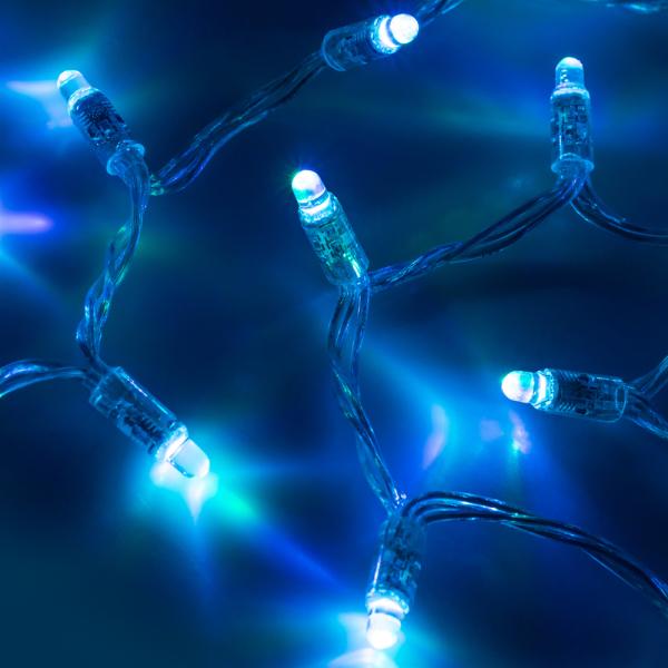 Уличная светодиодная гирлянда Ardecoled нить 12V разноцветная ARD-String-Classic-6000-Clear-40Led-Live RGB-SPI 028806