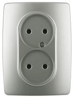 Розетка ЭРА 12 2x2P 16A 250V 12-2107-15 Б0031247