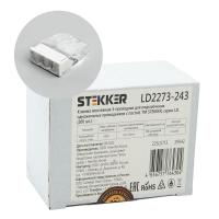 Клемма монтажная 3-проводная с пастой Stekker для 1-жильного проводника, LD2273-243 39942