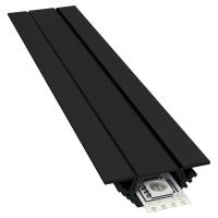 Профиль угловой накладной с рассеивателем черный 2м. Apeyron 08-03-Ч