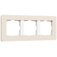 Рамка Werkel Split на 3 поста айвори/белый W0033066 4690389206078