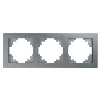Рамка 3-постовая Stekker Катрин серебро GFR00-7003-03 39533