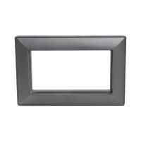 Рамка 2-местная (без перемычки), пластик, Stekker, PFR00-7012-06 Катрин, графит 50045
