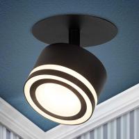 Светильник встраиваемый ЭРА DK114 BK под лампу GX53 поворотный черный Б0059790