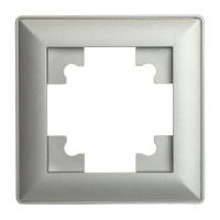 Рамка 1-постовая Stekker Катрин серебро PFR00-7001-03 39797