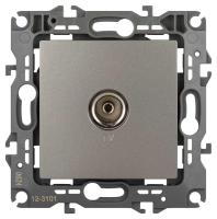 Розетка ЭРА Серия 12 12-3101-16 TV одиночная, титан Б0065717