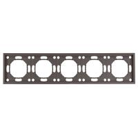 Рамка Stekker, PFR00-5005-09 5-местная Эмили, антрацит, soft touch 49940