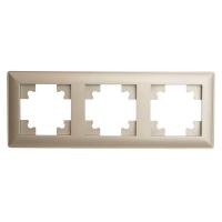 Рамка 3-постовая Stekker Катрин шампань PFR00-7003-02 39804