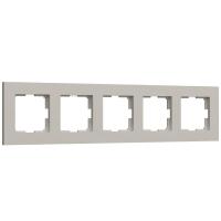 Рамка на 5 постов Werkel Slab дымчатый софт W0052917 a071630