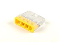 Клемма монтажная 4-проводная STEKKER  для 1-жильного проводника, LD2273-204 (5 штук в упаковке)