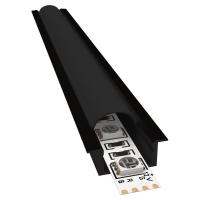 Профиль встраиваемый с рассеивателем черный 2м. Apeyron 08-02-Ч Профиль встраиваемый с рассеивателем черный 2м. Apeyron 08-02-Ч