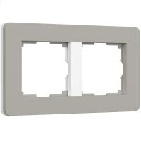 Рамка Werkel Split на 2 поста дымчатый/белый W0023067 4690389206061