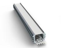 Профиль круглый универсальный с рассеивателем серебро 1м. Apeyron 08-17