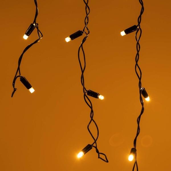 Уличная светодиодная гирлянда Ardecoled бахрома 230V теплый белый ARD-Edge-Classic-2400X600-Black-88Led-Flash Warm/Warm 031192