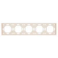 Рамка Stekker, PFR00-5005-08 5-местная Эмили, кашемир, soft touch 49914