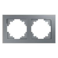 Рамка 2-постовая Stekker Катрин серебро GFR00-7002-03 39532