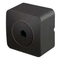 Розетка компьютерная RJ-45 Stekker София черный матовый MST00-20-05 49483