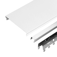 Реечный потолок Албес S-дизайн матовый белый до 1,7x1,7 м