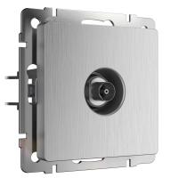 ТВ-розетка оконечная Werkel cеребряный рифленый W1183009 4690389159909