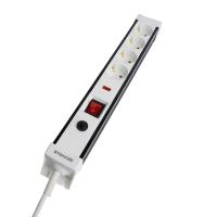 Сетевой фильтр 4-местный с/з Stekker 3x1мм2, 5 м, 250В, 16А Techno, HM22-41-05, белый 50149