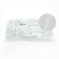 Дюбель-хомут для плоского кабеля (5-10мм), Stekker DCL01-05-10, полипропилен, белый (100шт.) 39859