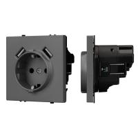 Механизм розетки с USB зарядкой SCT-NOBE-MUAA-SFPL-GR (230V, 16A) Arlight 054291