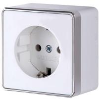 Розетка с заземлением Werkel Gallant белый W5071001 4690389164460