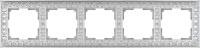 Рамка Werkel Antik на 5 постов жемчужный WL07-Frame-05 4690389063534
