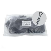 Дюбель-хомут для плоского кабеля (5-10мм), Stekker DCL01-05-10, полипропилен, черный (100шт.) 39860