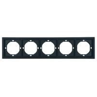 Рамка 5-местная, Stekker Мия, PFR00-3005-05, черный бархат 50465