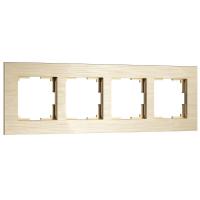 Рамка Werkel AluMax на 4 поста шампань W0043511 4690389204128