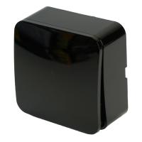 Переключатель одноклавишный Stekker София черный MSW10-12-02 49387