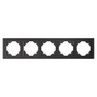 Рамка 5-постовая Stekker Катрин графит GFR00-7005-06 39642