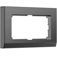 Рамка Werkel Stark для двойной розетки графит W0081864 4690389194542