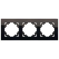 Рамка 3-постовая Stekker Катрин черный GFR00-7003-05 39520